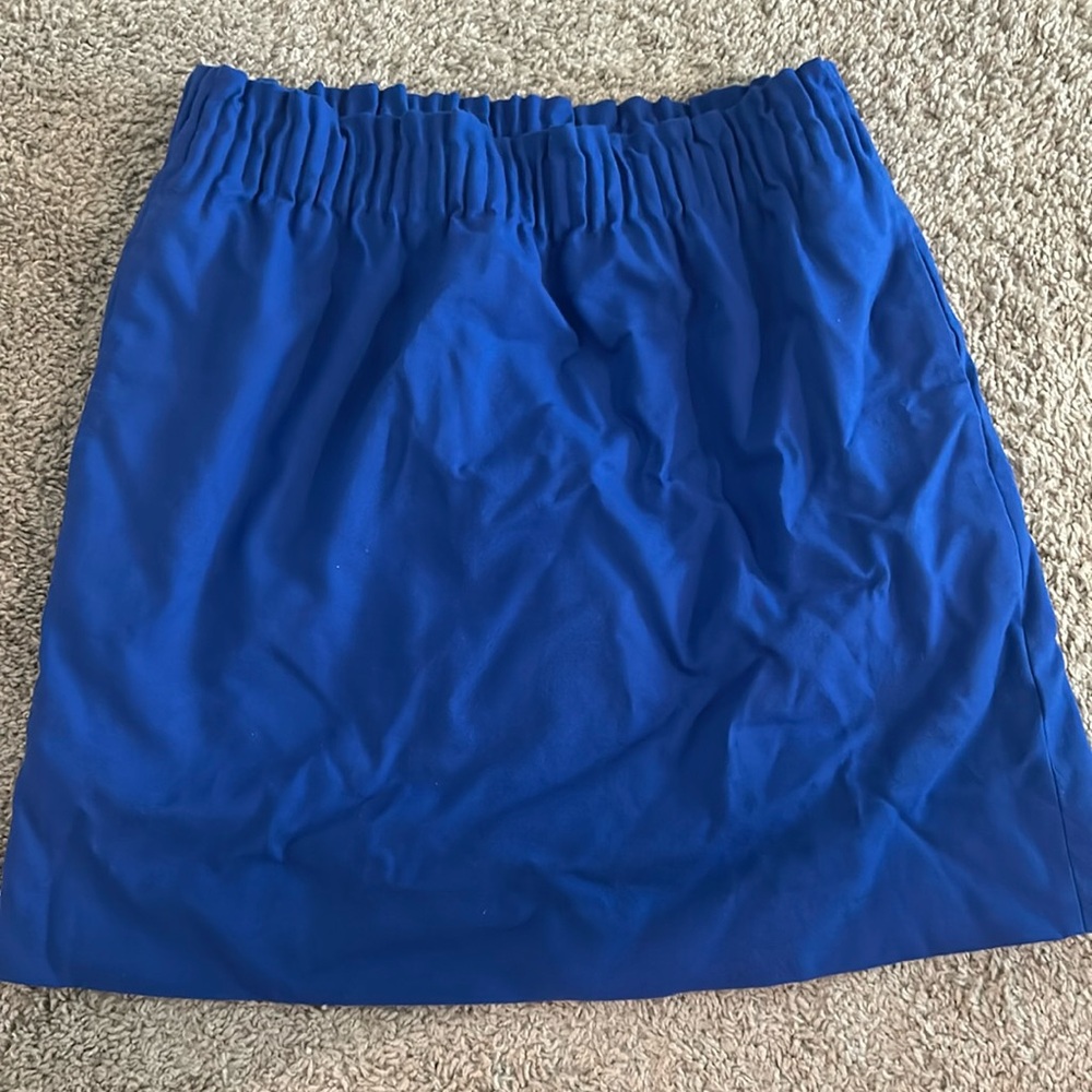 Royal blue J. Crew elastic waist skirt size 6